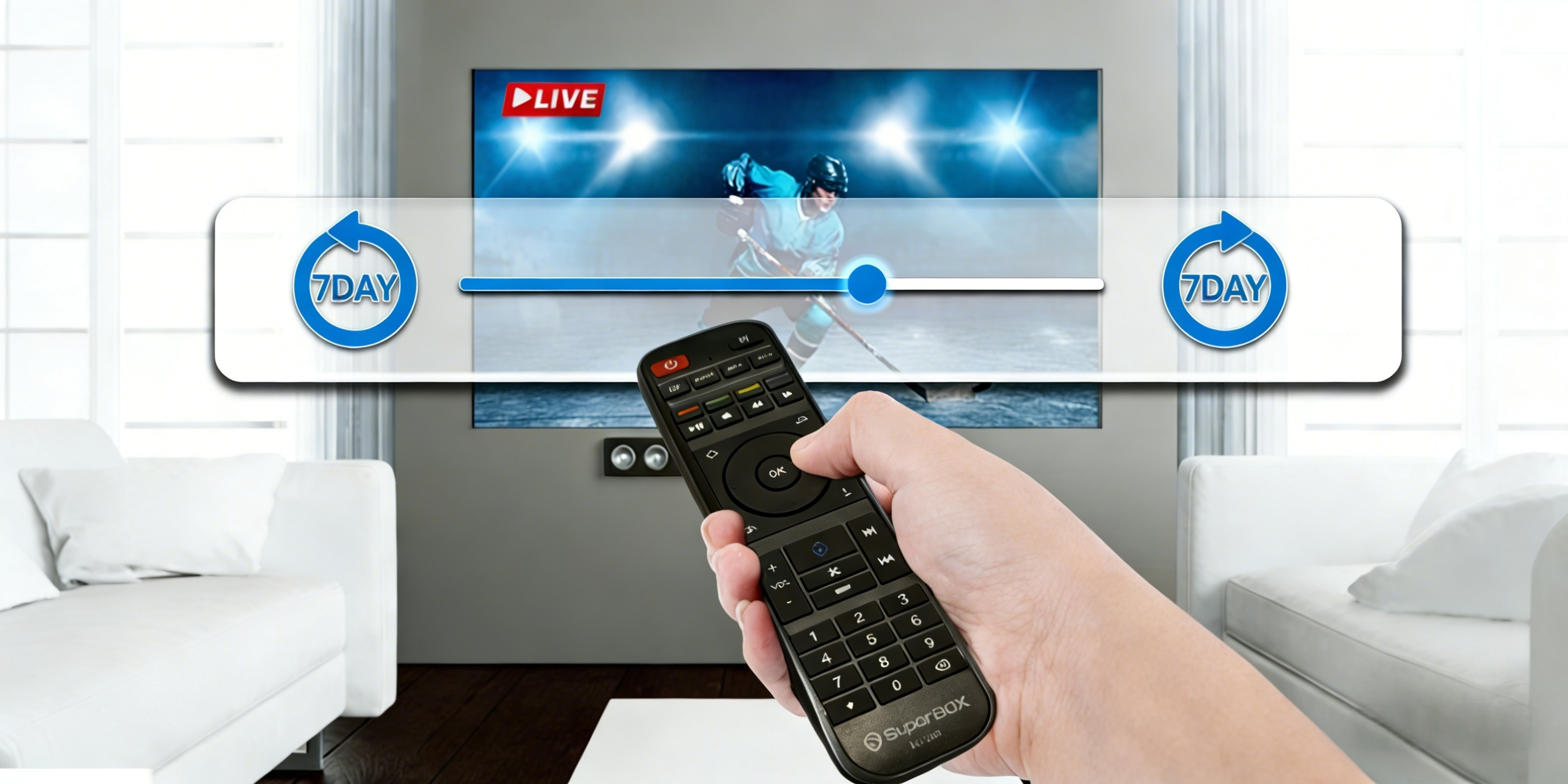 SuperBox S7 Ultra Android TV Box - 128GB Android 14 Official Streaming Box