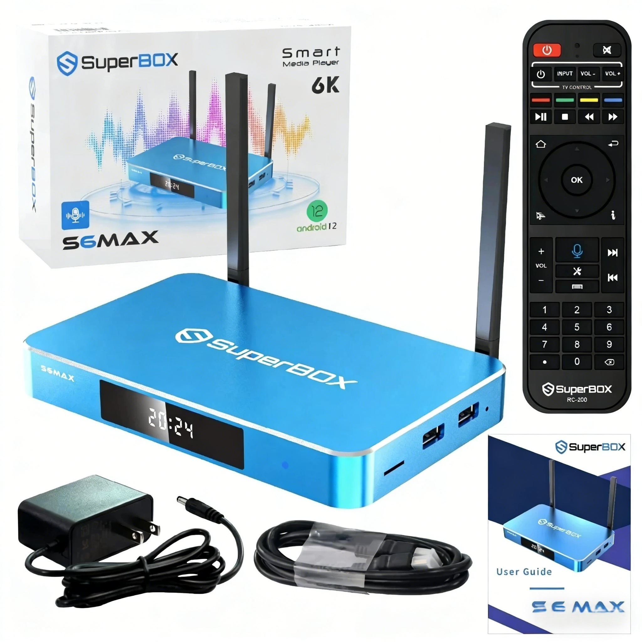 SuperBox (Standard Android TV Box) S6 Max - 32GB High-Performance Streaming Box